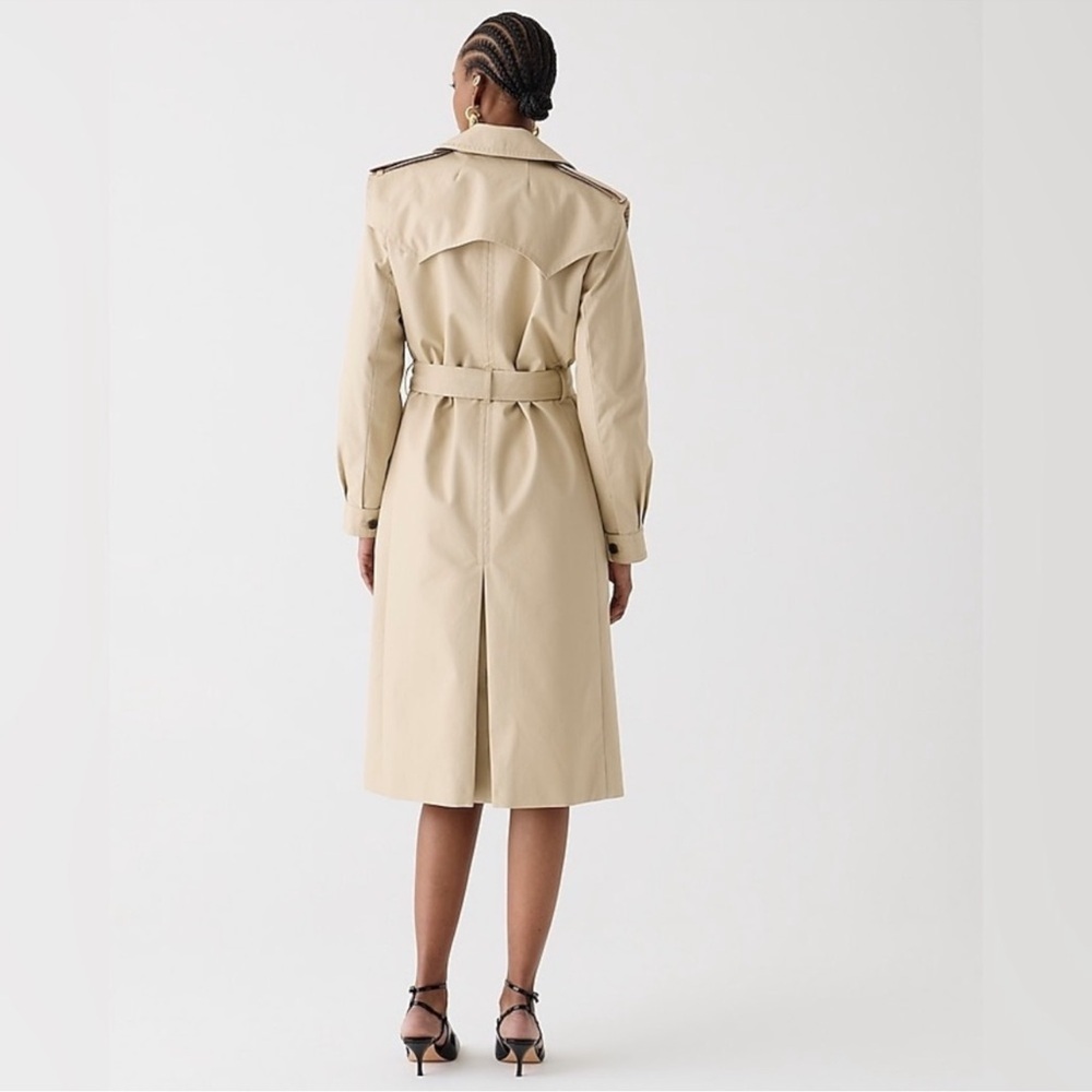 J. Crew Tan Trench Coat - Picture 3 of 8